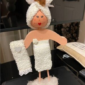 Cute Handmade Towel Doll Decor